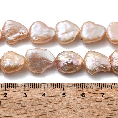 Natural Baroque Keshi Pearl Beads Strands PEAR-P064-07B-02C-1