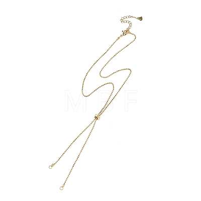 Adjustable 304 Stainless Steel Ball Chains Slider Necklaces Making AJEW-JB01661-01-1