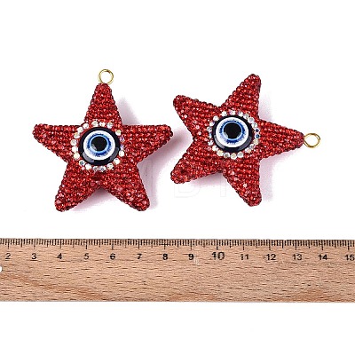 Handmade Polymer Clay & Rhinestone & Resin Big Pendants FIND-Q123-02C-1