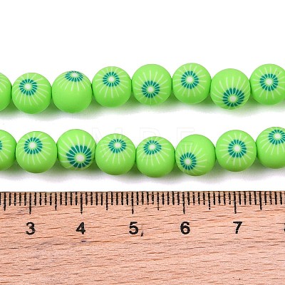 Handmade Polymer Clay Beads Strands PY-CBAEC33-02O-1