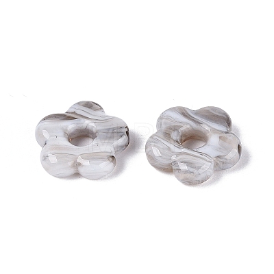 Two Tone Handmade Lampwork European Beads LAMP-N024-39-01I-1