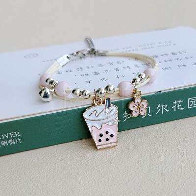 Cute Cartoon Alloy Enamel Multi-strand Charm Bracelets WG000A8-04-1