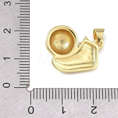 Football Theme Brass Enamel Pendants KK-A303-01C-G01-1
