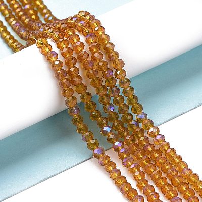 Electroplate Glass Beads Strands X1-EGLA-A034-T6mm-L01-1