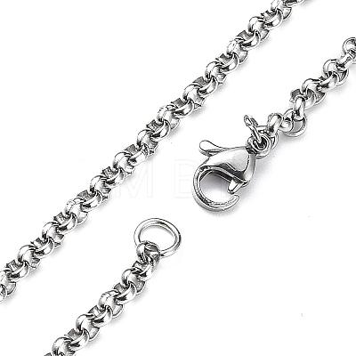 Skull Rhinestone Pendant Necklaces with Rolo Chains LS-NJEW-F309-04-1