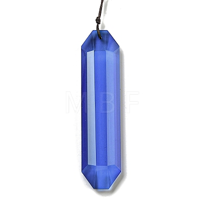 Glass Rectangle Hanging Suncatchers HJEW-P018-C04-1