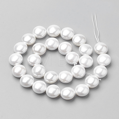 Shell Pearl Beads Strands PEAR-Q008-14-1