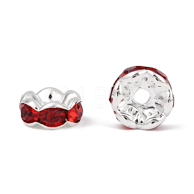 Brass Grade A Rhinestone Spacer Beads RSB030NF-08-1