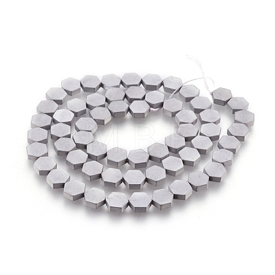 Electroplated Non-magnetic Synthetic Hematite Bead Strand G-E498-05E-1