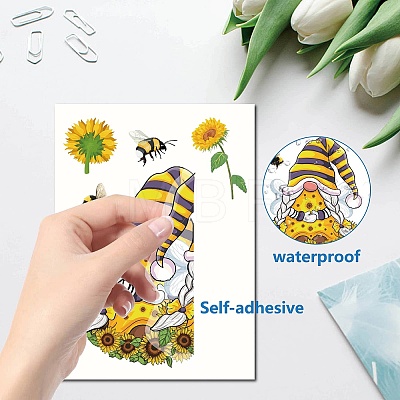 16 Sheets 8 Styles PVC Waterproof Wall Stickers DIY-WH0345-161-1