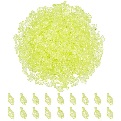 500Pcs Transparent Acrylic Charms TACR-ME0001-02B-1