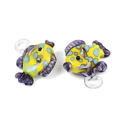Handmade Lampwork Pendants LAMP-B035-01C-22-1