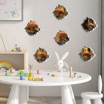 Translucent PVC Self Adhesive Wall Stickers STIC-WH0015-148-1