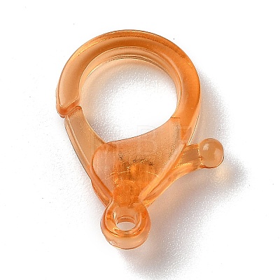 Transparent Plastic Lobster CLaw Clasps KY-H005-A03-1