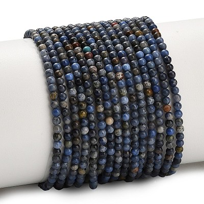 Natural Dumortierite Beads Strands G-Z116-A26-2mm-1