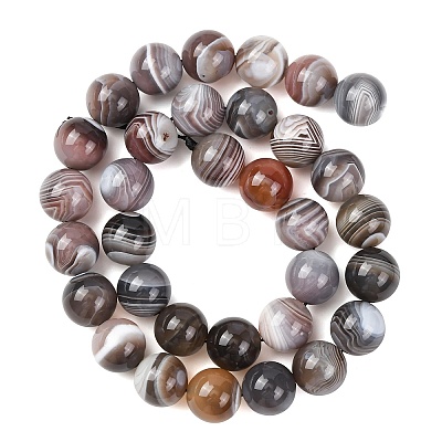 Natural Botswana Agate Beads Strands G-G453-A01-12mm-1