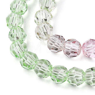 Transparent Glass Beads Strands X-GLAA-E036-07U-1