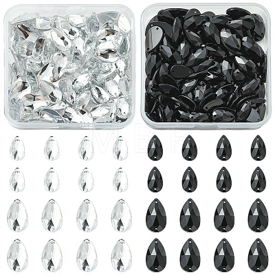 100Pcs 2 Styles Sew on Rhinestone ACRT-YW0001-01A-1
