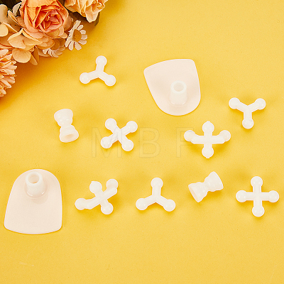 Olycraft 64Pcs 6 Styles Plastic Doll Joints KY-OC0001-36-1