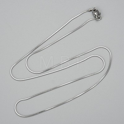 304 Stainless Steel Square Snake Chains Necklaces NJEW-P170-01P-02-1