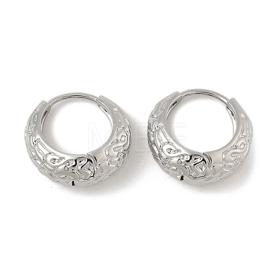 Brass Hoop Earrings EJEW-D320-16P-1