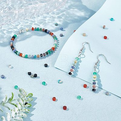 160Pcs 8 Style Natural Mixed Gemstone Beads G-NB0002-97-1