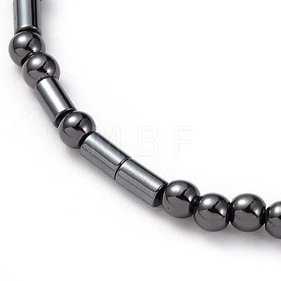 Adjustable Non-magnetic Synthetic Hematite Necklaces NJEW-JN02704-03-1