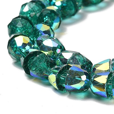 Electroplate Glass Beads Strands EGLA-D030-04C-1