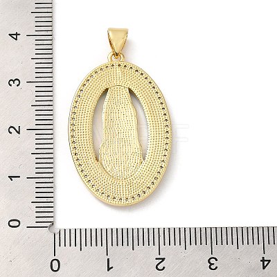 Rack Plating Brass Micro Pave Cubic Zirconia with Synthetic Opal Pendants KK-D088-22G-1