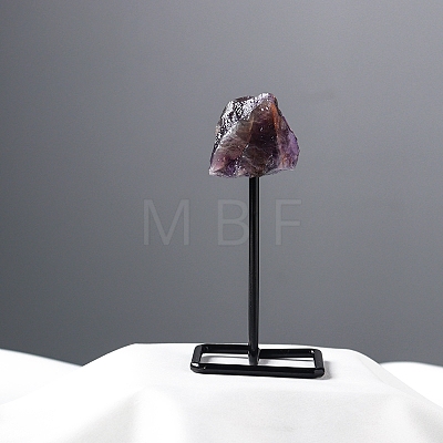 Natural Amethyst Lamp with Metal Holder Ornament PW-WG598C7-10-1