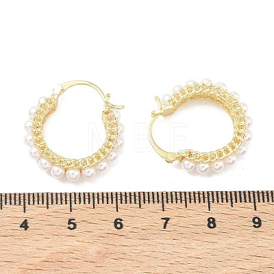 Brass Hoop Earrings EJEW-C181-10G-1