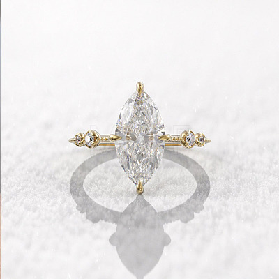 Brass Pave Cubic Zirconia Finger Rings FS-WG1A7FF-07-1