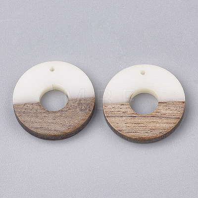 Resin & Walnut Wood Pendants RESI-S358-03A-1