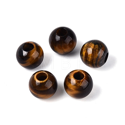 Natural Tiger Eye European Beads G-Q602-09B-10-1