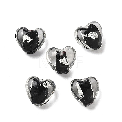 Handmade Foil Glass Beads LAMP-A011-06-1