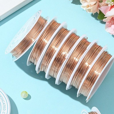 Round Copper Jewelry Wire CWIR-S002-0.8mm-03-1