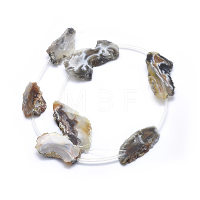 Natural Agate Beads Strands G-I213-14-1