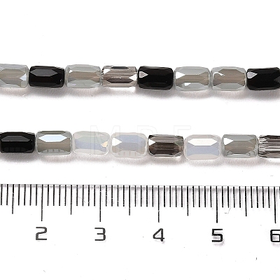 Electroplate Glass Beads Strands EGLA-D030-08B-1