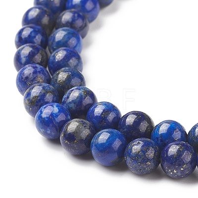 Natural Lapis Lazuli Beads Strands G-G423-6mm-A-1
