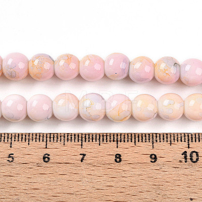 Baking Paint Glass Beads X1-DGLA-N003-8mm-C01-1