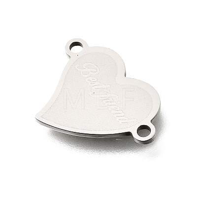 201 Stainless Steel Connector Charms STAS-B143-03A-P-1
