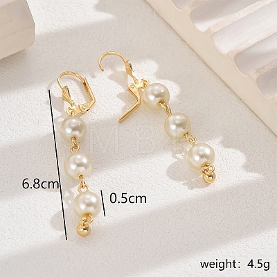 New Chinese Style Copper Tassel Bead Earrings for Women Party FF1600-1-1