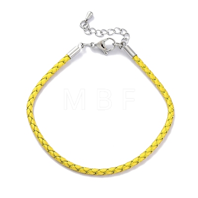 Polyester Cord Braided Bracelet Makings MAK-Z003-01P-08-1