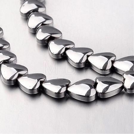 Electroplate Non-magnetic Synthetic Hematite Bead Strands G-F300-22B-01-1