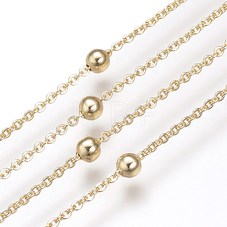 Brass Cable Chains X-KK-S332-17G-1