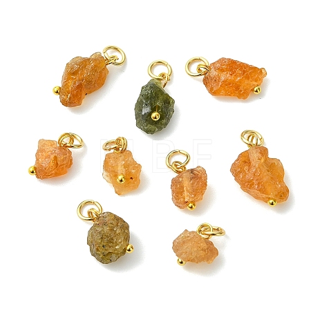 Raw Rough Natural Tourmaline Pendants PALLOY-JF05842-1