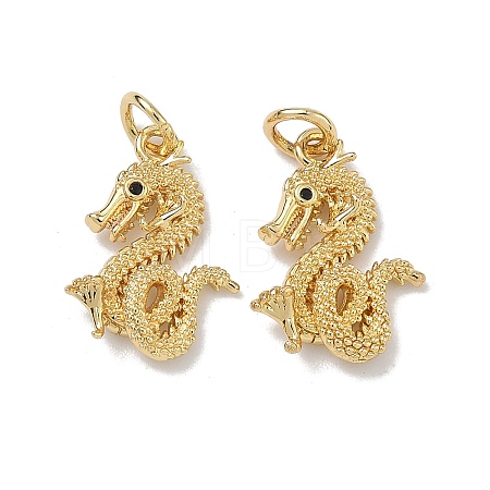 Brass Micro Pave Cubic Zirconia Pendants KK-K420-04G-1