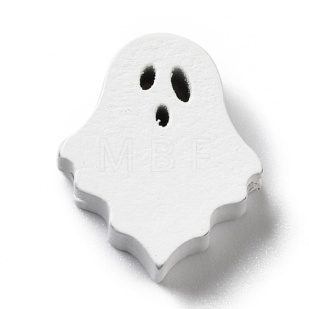 Halloween Spray Painted Wood Beads WOOD-C002-01-1