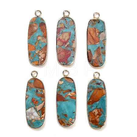 Dyed Synthetic Imperial Jasper Pendants GG-CBAA20A-05G-06-1
