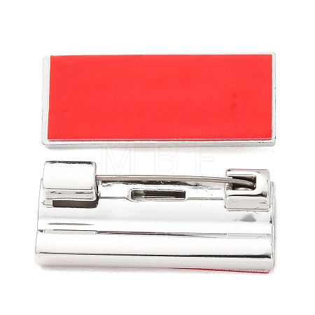 Plastic Adhesive Back Bar Pins with Iron Pins JEWB-B045-01B-1